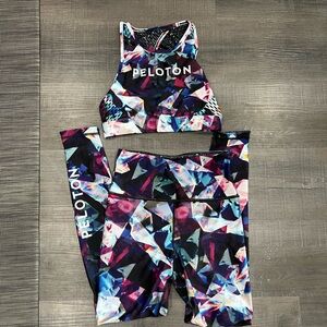 Peloton Leggings and Sports Bra Set